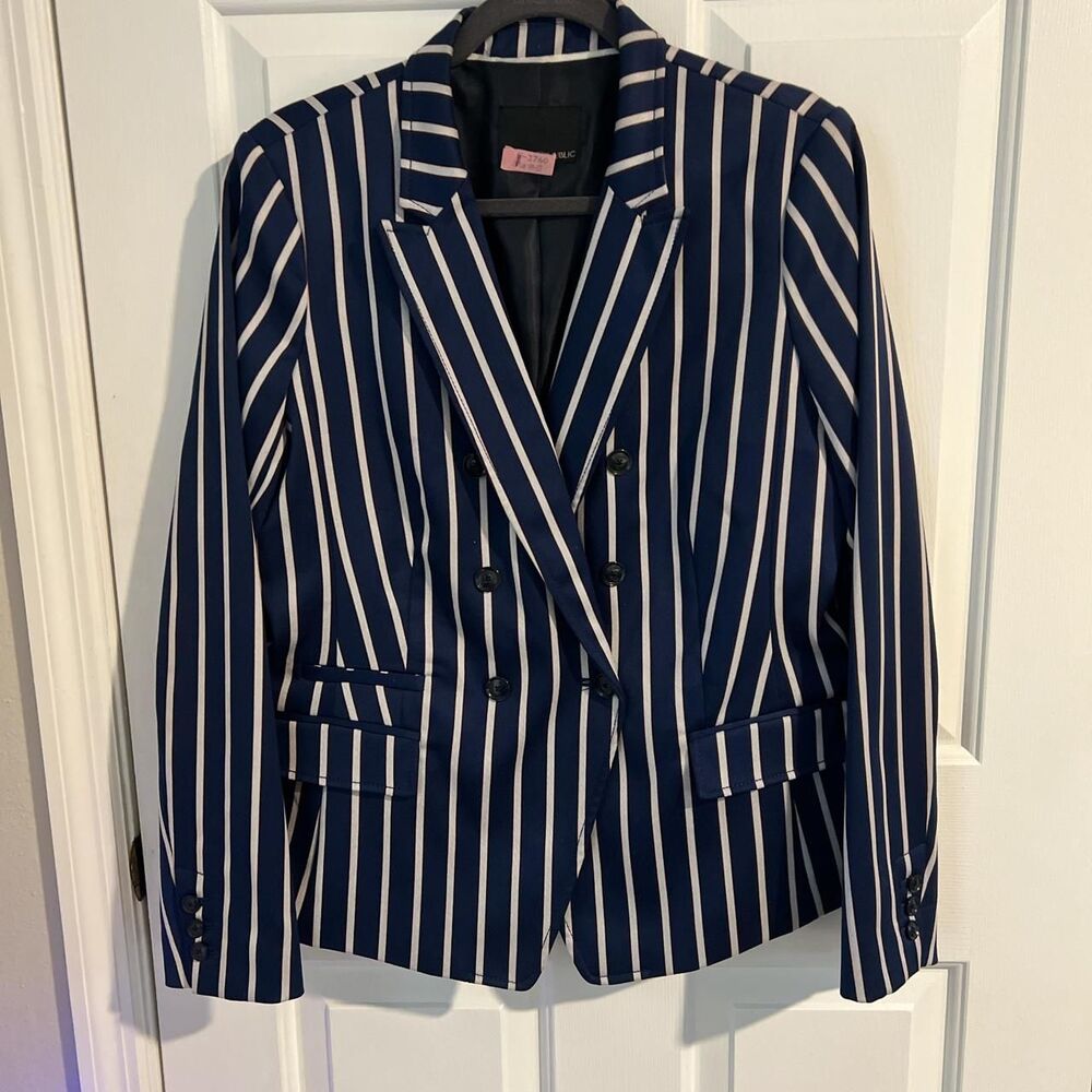 Banana-republic Women's Navy and Blue Jacket